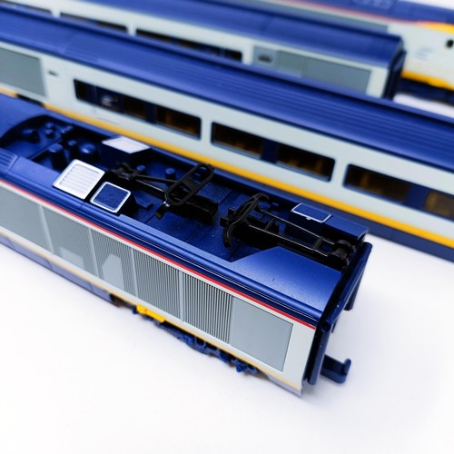 37 - A Hornby OO gauge four train set, Eurostar, unboxed but in styrofoam case Provenance: Deceased singl... 