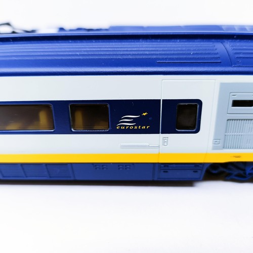 37 - A Hornby OO gauge four train set, Eurostar, unboxed but in styrofoam case Provenance: Deceased singl... 