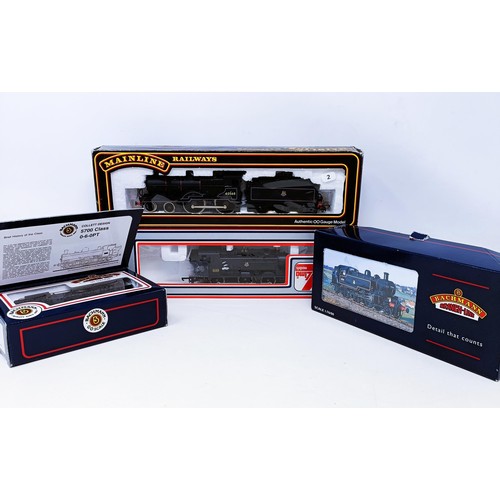 44 - A Bachmann OO gauge 2-6-2 locomotive, No 31-452B, No 31-902A, a Mainline Railways 4-4-0 locomotive a... 