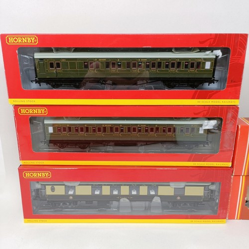 48 - A Bachmann OO gauge carriage, No 34-500, 34-100, a Hornby carriage No R4302A, R4318B, R478, R479, R4... 