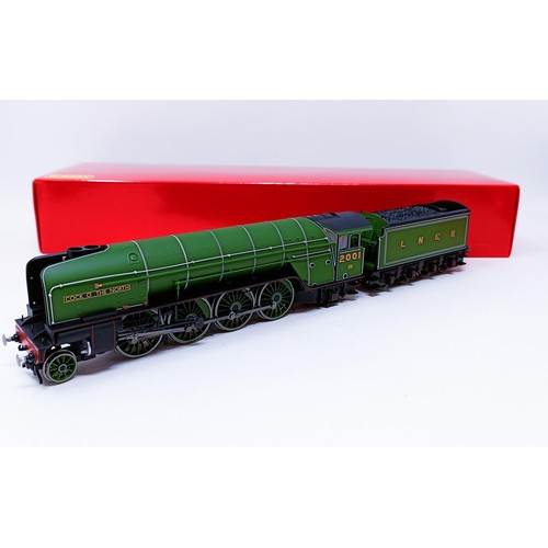 52 - A Hornby OO gauge 2-8-2 locomotive and tender, No R3207
Provenance: Deceased single owner collection... 