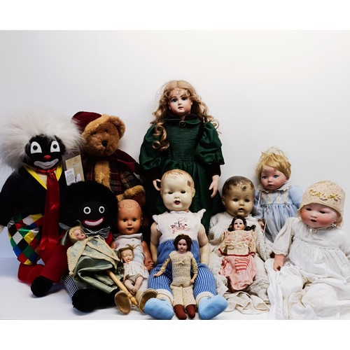 85 - Assorted 20th century dolls, and teddy bears (2 boxes)