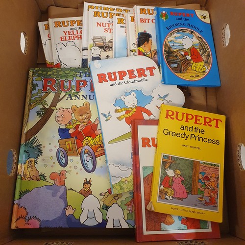 80 - A St Michaels Rupert annual, and assorted other Rupert books (box)