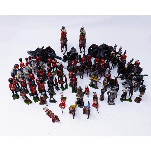 10 - Assorted Britains painted lead soldiers (box)