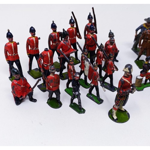 9 - Assorted Britains type soldiers (qty)