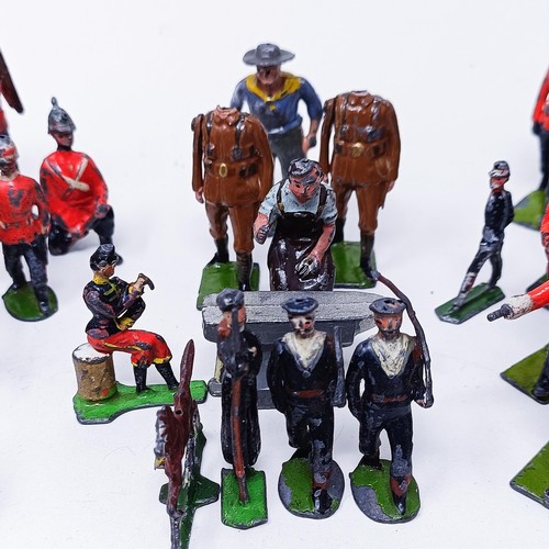 9 - Assorted Britains type soldiers (qty)