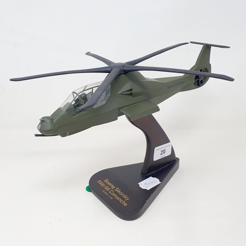 20 - A model of a Boeing Sikorski RAH66 Comanche, 1:46 scale