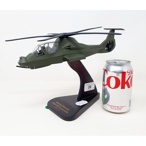 20 - A model of a Boeing Sikorski RAH66 Comanche, 1:46 scale