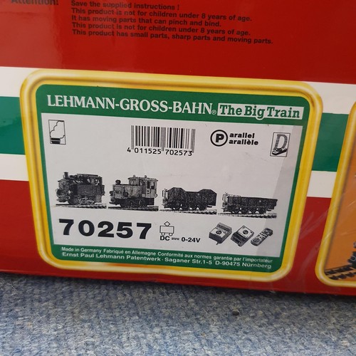 58 - A Lehmann Gross Bahn (LGB) G scale trainset, No 7257, boxed