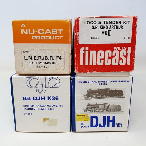 72 - A DJH OO gauge locomotive kit, No K49, K36, a Finecast OO gauge train kit, No F1144, and a NU-Cast l... 