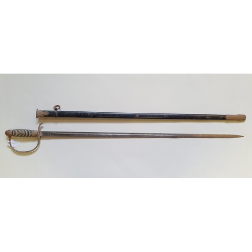 187 - A German Third Reich policeman's sword, with a scabbard, 96 cm long