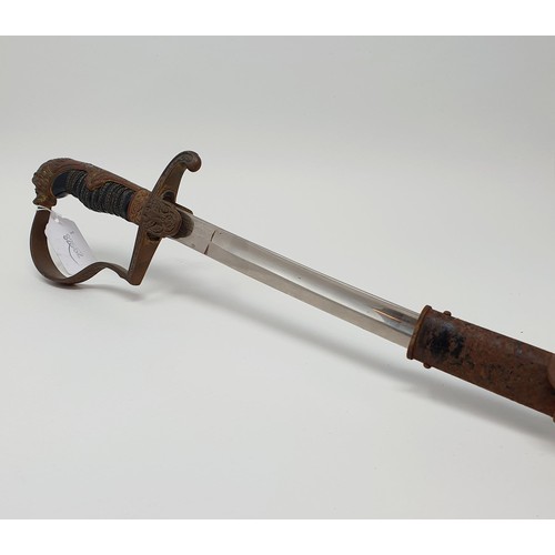 189 - A German Third Reich Army Officer's sword, with a scabbard, 100 cm