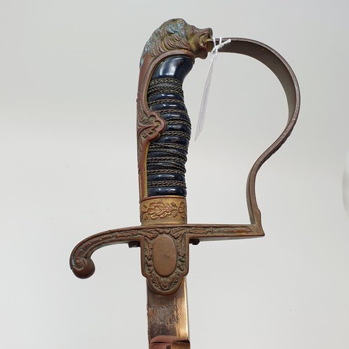 189 - A German Third Reich Army Officer's sword, with a scabbard, 100 cm