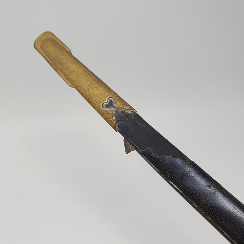 191 - A Russo-Japanese sword, with a scabbard, 84 cm long