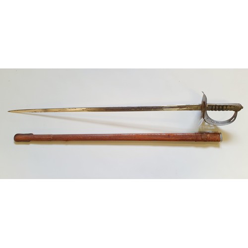 193 - A Royal Engineers Officer's sword, the engraved blade signed Army & Navy Co-Operative Society, 105 V... 