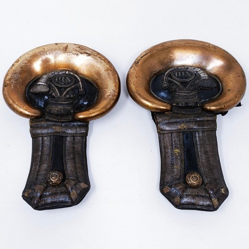 160 - A pair of early to mid 19th century epaulettes, Somerset Light Infantry, W Buckmaster & Co, Left and... 