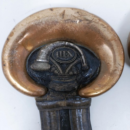 160 - A pair of early to mid 19th century epaulettes, Somerset Light Infantry, W Buckmaster & Co, Left and... 