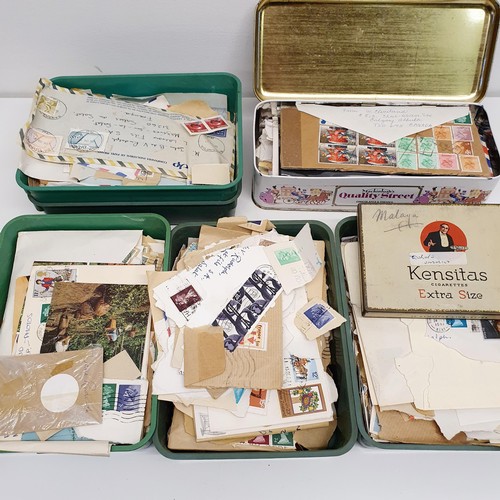 273 - A large quantity of world stamps, in numerous albums and loose, assorted first day covers and other ... 