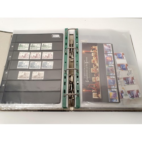 325 - Assorted Royal Mail presentation packs, commemorative and other stamps, in a file