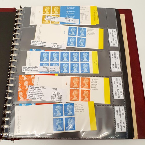 343 - An album of stamp booklets, late 1990s