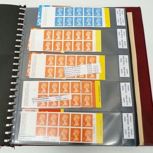 343 - An album of stamp booklets, late 1990s