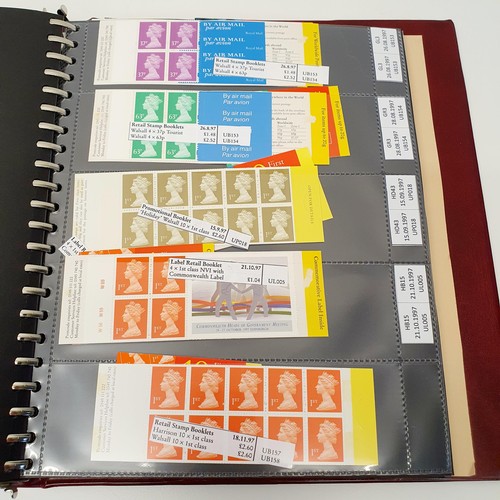 343 - An album of stamp booklets, late 1990s