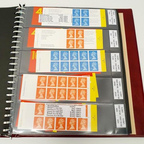 344 - An album of Royal Mail stamp booklets