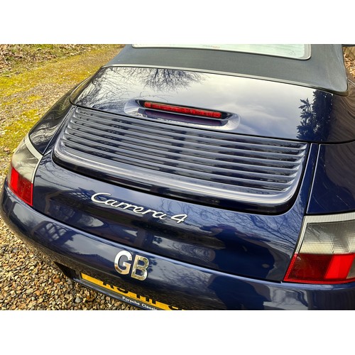 46 - 2000 Porsche 911 (996) Carrera 4 Cabriolet
Registration number X795 XFX
Chassis number WP0ZZZ99Z1S60... 