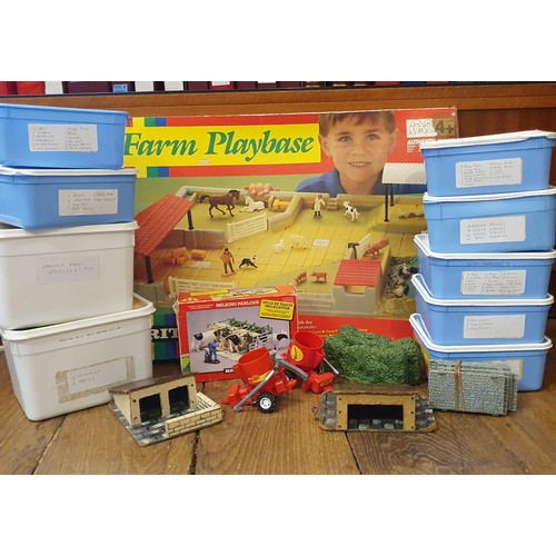 111 - Assorted Britains lead farm animals, and related items (qty)