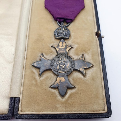 127 - On instructions of the family - The Smith Family Medals and Items: The OBE, awarded to Robert James ... 