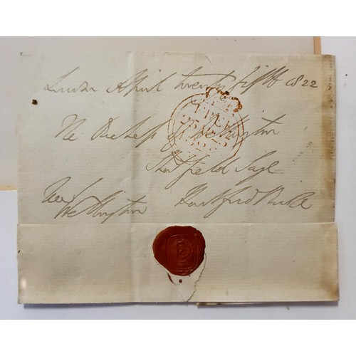 152 - Duke of Wellington Interest:  A letter, 'London April Twenty Fifth, 1822, The Duchess of Wellington,... 