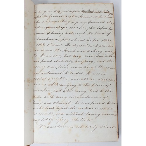 196 - A handwritten account, of the Battle of Waterloo, on the frontispiece of Baillie (Joanna), A Series ... 