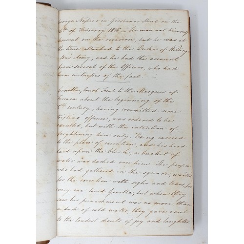 196 - A handwritten account, of the Battle of Waterloo, on the frontispiece of Baillie (Joanna), A Series ... 