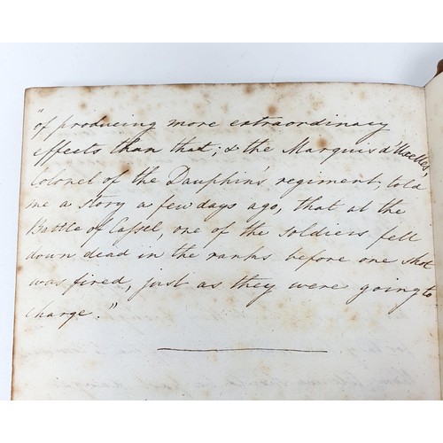 196 - A handwritten account, of the Battle of Waterloo, on the frontispiece of Baillie (Joanna), A Series ... 