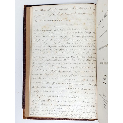 196 - A handwritten account, of the Battle of Waterloo, on the frontispiece of Baillie (Joanna), A Series ... 