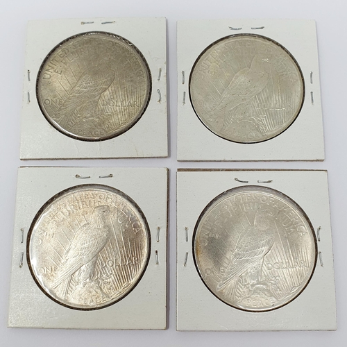 234 - A USA Peace $1, 1922 and three others, 1923, 1924 and 1926 (4)