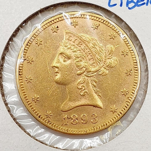 248 - A USA Liberty head gold $10, 1893