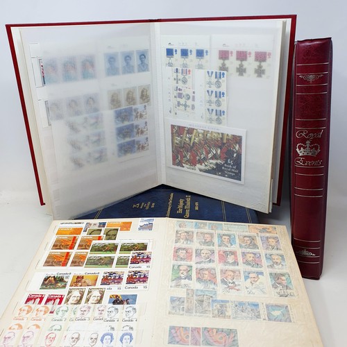 355 - Nine Royal Mail prestige booklets, assorted first day covers, stamps and related items