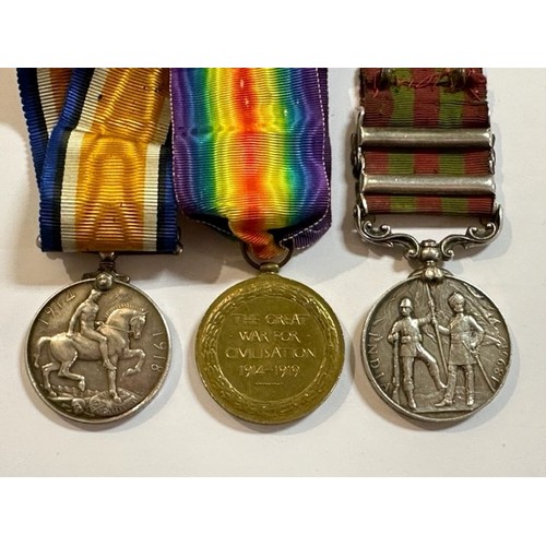 165 - The Leighton Family Medals: An India General Service Medal, awarded to 5656 Pte A Leighton, First Bn... 