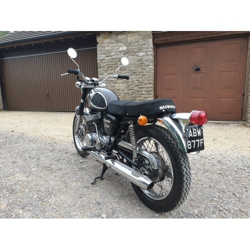 1968 Suzuki T500 Cobra Registration number ABW 877F Frame