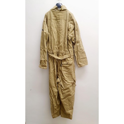 14 - A set of Goodwood Road Racing Club khaki cotton overalls, size 2XL