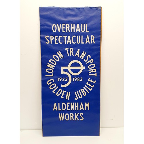 46 - A London Transport Golden Jubilee poster, for the 50th Anniversary, 1933-1983, 78 x 36 cm