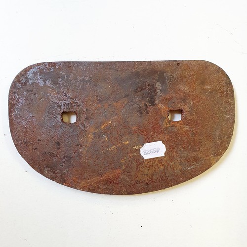 47 - A cast iron locomotive wagon plate, B78244612T, Derby 1960, Lot 3318, 28 x 17 cm