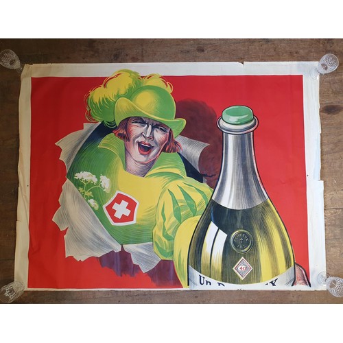 252 - A vintage French poster, Peureux Fils, dated 1925, 320 x 121 cm