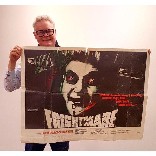 185 - Frightmare (1974), British quad film poster, 76 x 101 cm