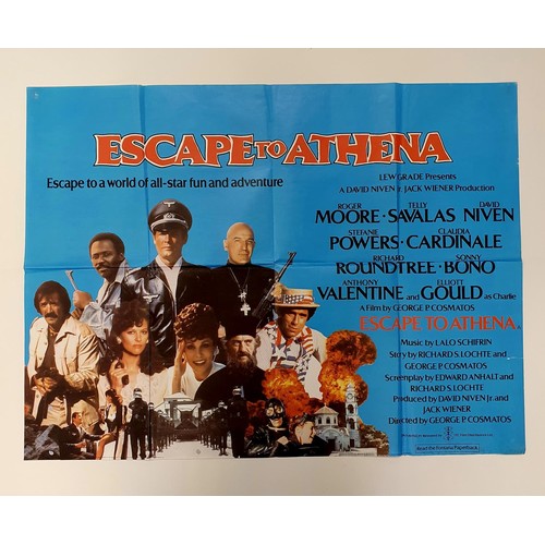 193 - Escape To Athena (1979), British quad film poster, 76 x 101 cm