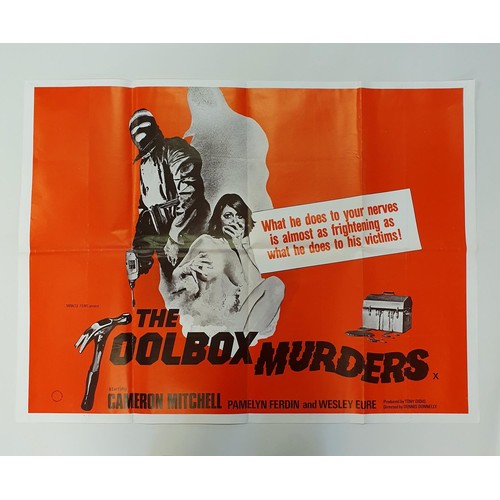 196 - The Toolbox Murders (1978), British quad film poster, 76 x 101 cm