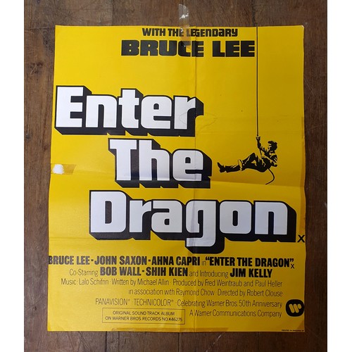 218 - Bruce Lee Enter The Dragon (1972), foyer film poster, 56 x 46 cm