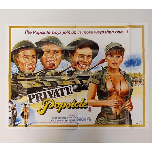 222 - Private Popsicle (1983), British quad film poster, 76 x 101 cm