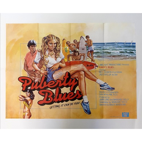 223 - Puberty Blues (1981), British quad film poster, 76 x 101 cm